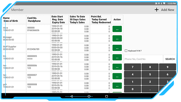 android pos member